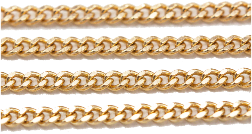 Cadena De Oro Sin Insertos 319-002 - Gold (838x447), Png Download