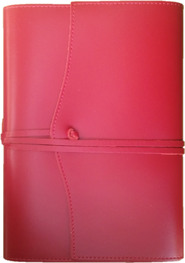 Refillable - A5 Blank - Red - Wallet (418x550), Png Download