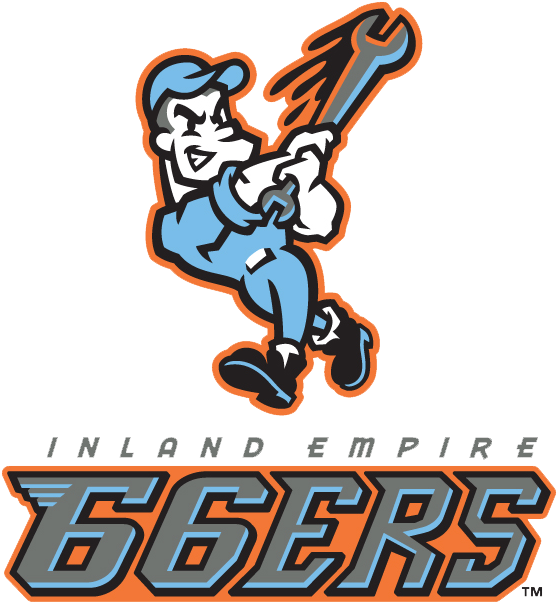 Meet Tim Salmon And Get His Bobblehead At An Ie 66ers - Inland Empire 66ers Logo (700x633), Png Download