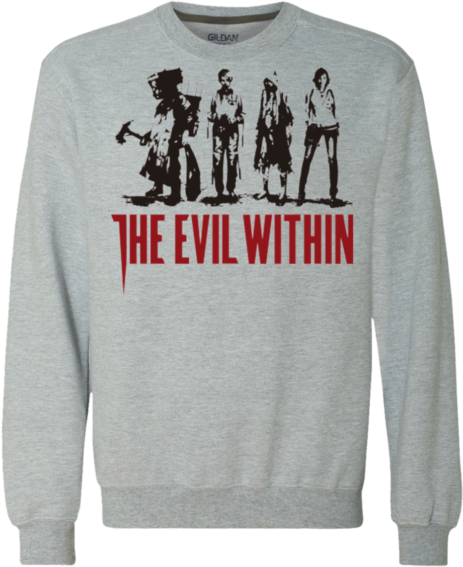 The Evil Within Premium Crewneck Sweatshirt - Badass Superhero Heavyweight Crewneck Sweatshirt 9 (1155x1155), Png Download