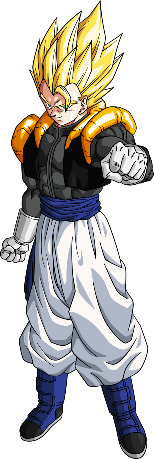 Here's The Super Saiyan Blue Version Credits - Ssj Gogeta (518x1539), Png Download