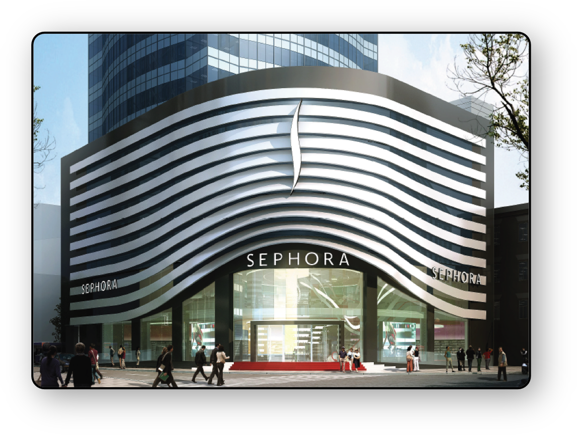 Beauty Store Sephora In Asia - Sephora Stores Around The World (1176x896), Png Download