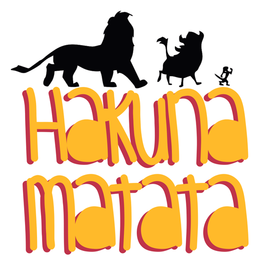 Hakuna Matata Sticker - Hakuna Matata Png (528x528), Png Download