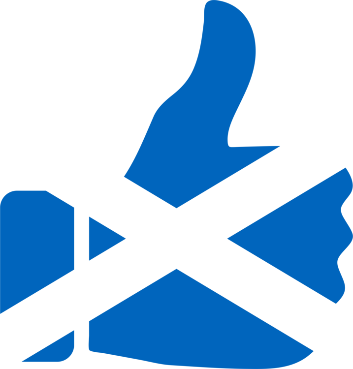 Flag Of Scotland Thumb Signal Union Jack - Scottish Thumbs Up (717x750), Png Download