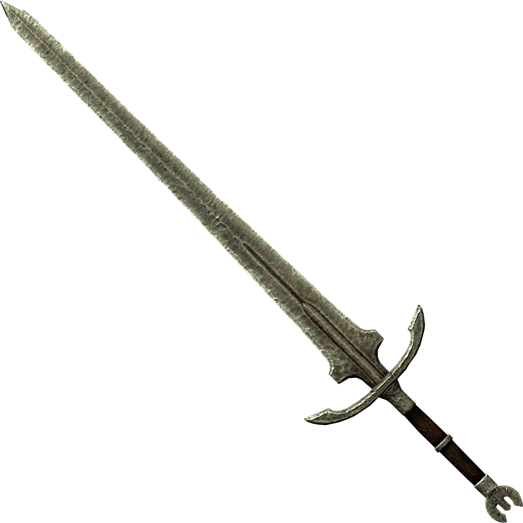 Favorite Looking Sword - Skyrim Steel Two Handed Sword (1046x1046), Png Download