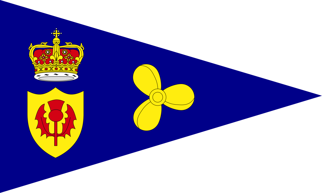Royal Scottish Motor Yacht Club Burgee - Burgee (600x360), Png Download