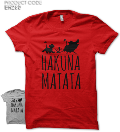 Hakuna Matata Half Sleeves Tshirt - Cash Me Outside Howbow Dah Shirt (444x480), Png Download