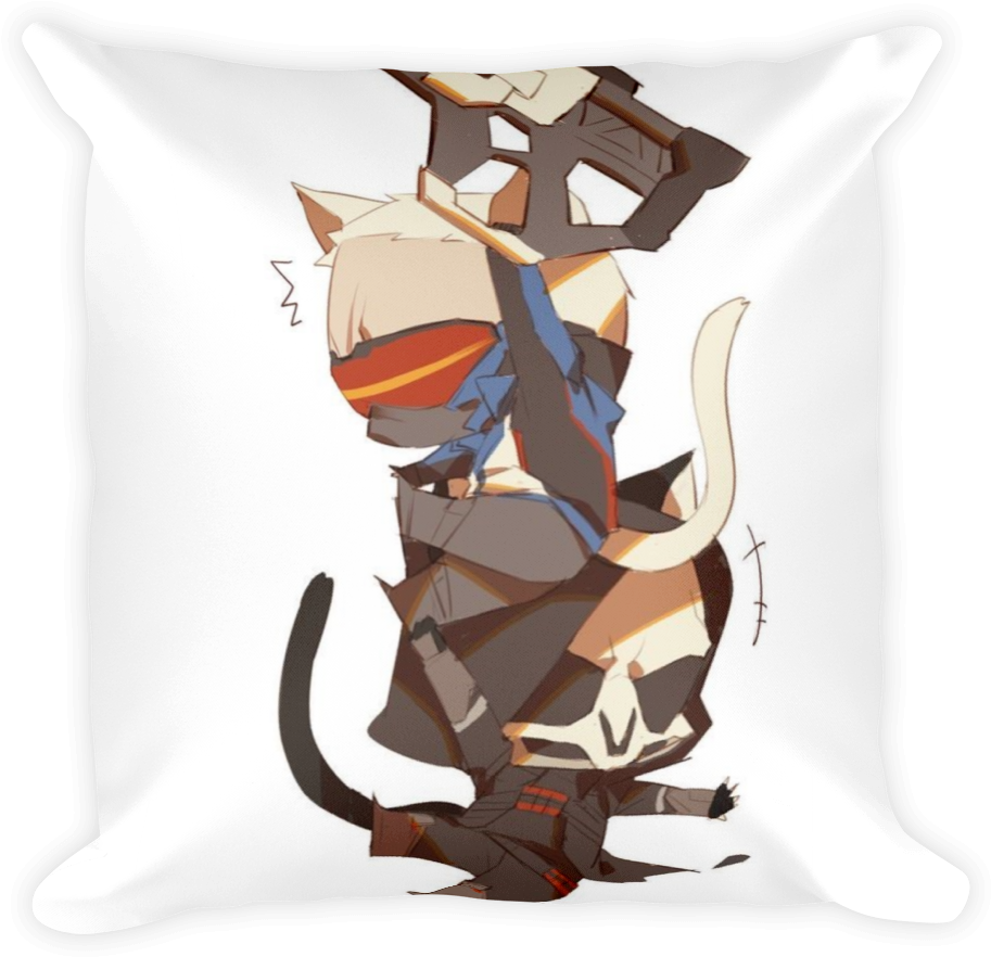 Chibi Soldier 76 And Reaper - Reaper Chibi Meme Overwatch (1000x1000), Png Download