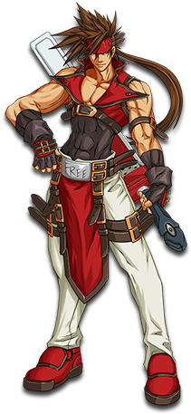 Serge Back Before He Was A Cyborg, In His U - Guilty Gear Main Characters (330x470), Png Download