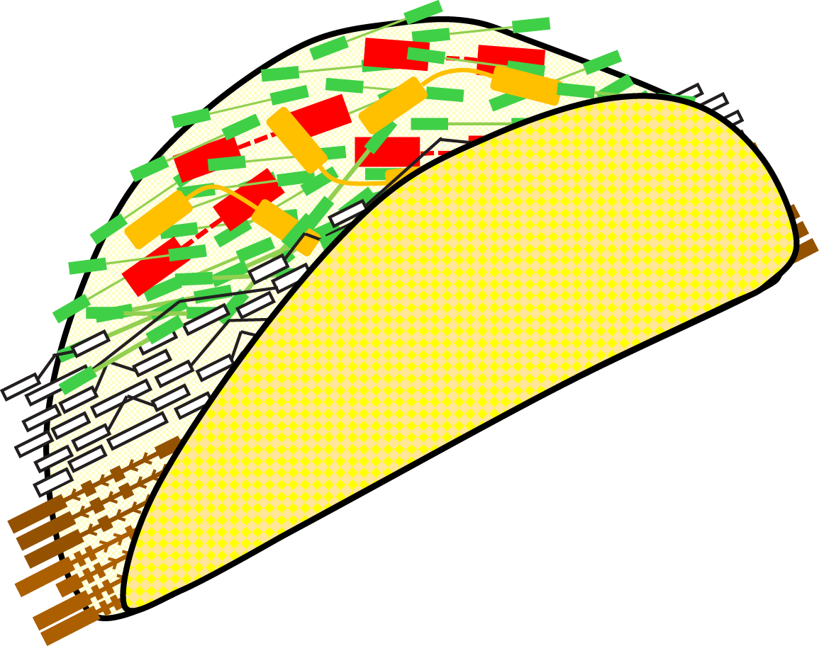 Taco Icon - Taco (1155x912), Png Download