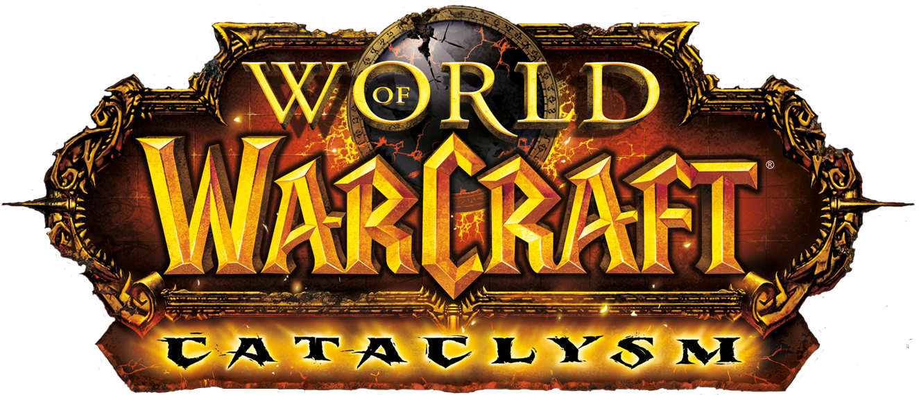 World Of Warcraft - World Of Warcraft Cataclysm Logo (1024x441), Png Download