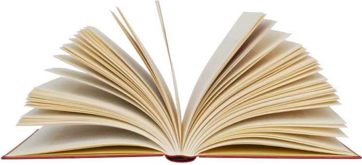 Libro Abierto Con Pluma Png - Open Book Png (745x356), Png Download