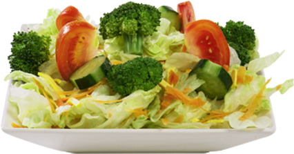1477980620-1850 - Ensalada De Lechuga Tomate Pepino Y Brocoli (460x413), Png Download