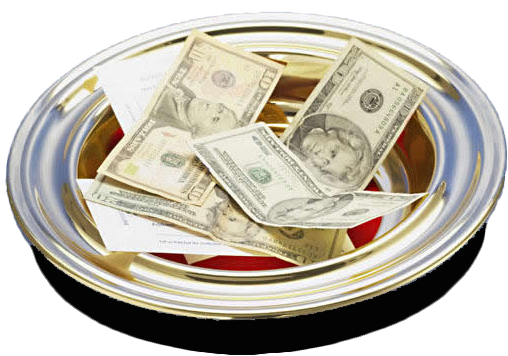 Collection Plate 1a - Money Offering (516x364), Png Download