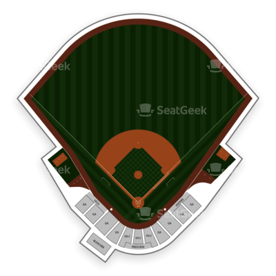 Jackie Robinson Stadium Seating Chart Ucla Bruins Baseball - Baseball Field (400x400), Png Download