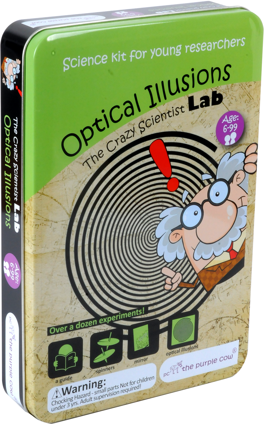 Optical Illusions - Purple Cow Crazy Scientist Lab Optical Illusions (1550x1550), Png Download