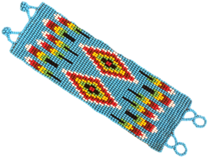 Huichol Indian Beaded Bracelet - Huichol (500x500), Png Download