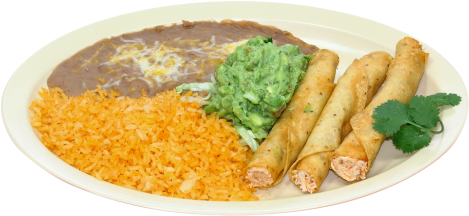 Taquitos Plate - Taquito (1000x468), Png Download