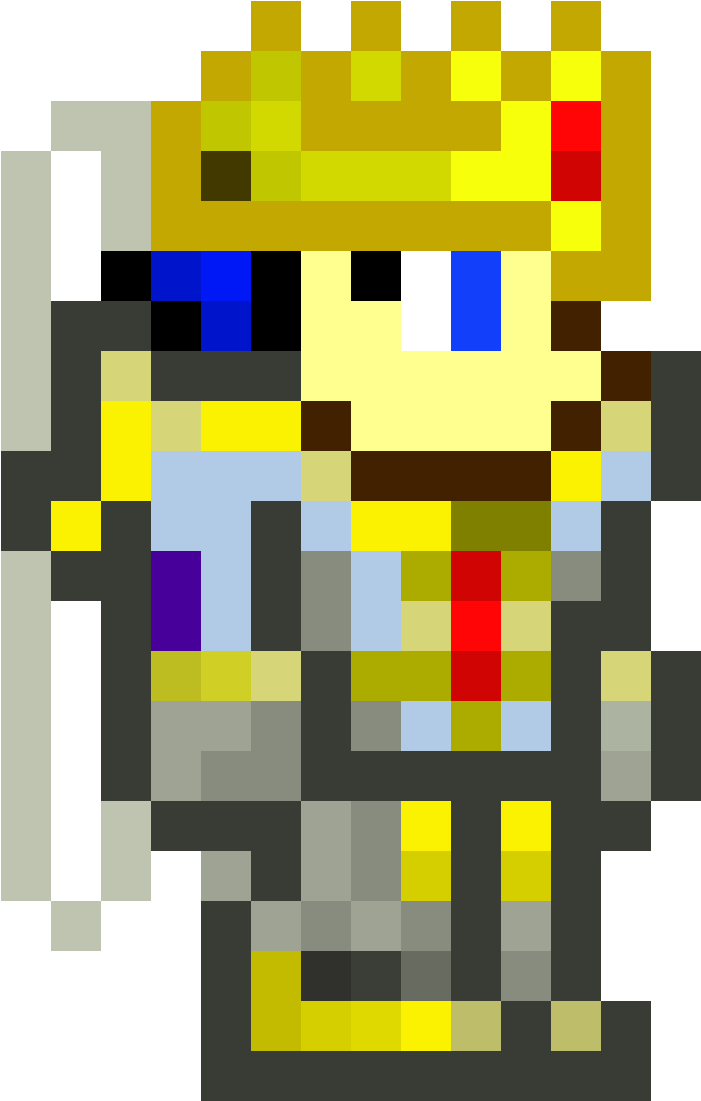 My Terraria Character - Pixel Art (950x1150), Png Download