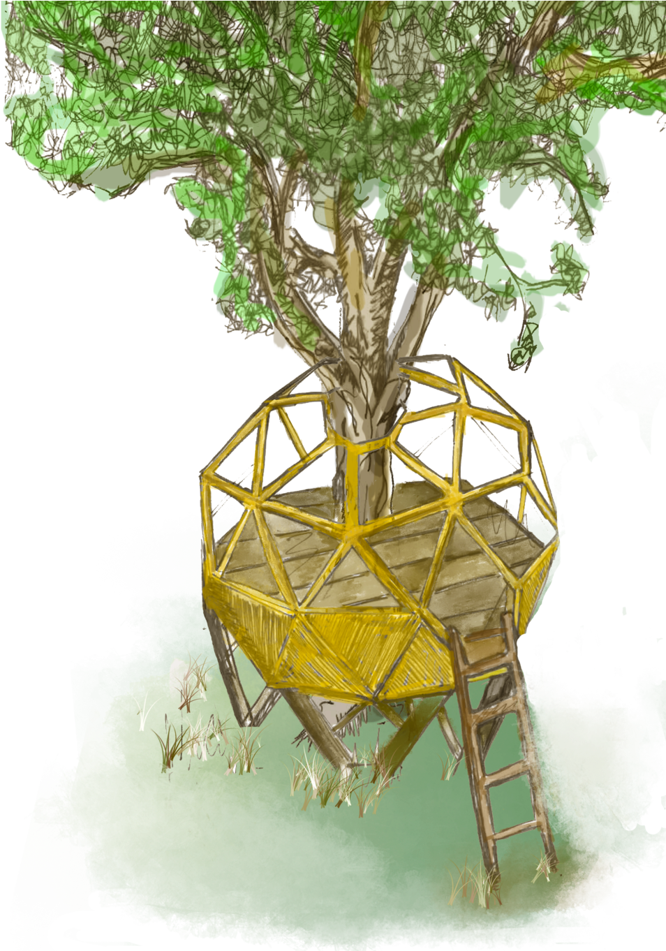 Treehouse (1000x1361), Png Download