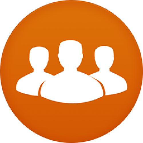 Get Gated Followers - Contacts Icon Png Golden (500x500), Png Download