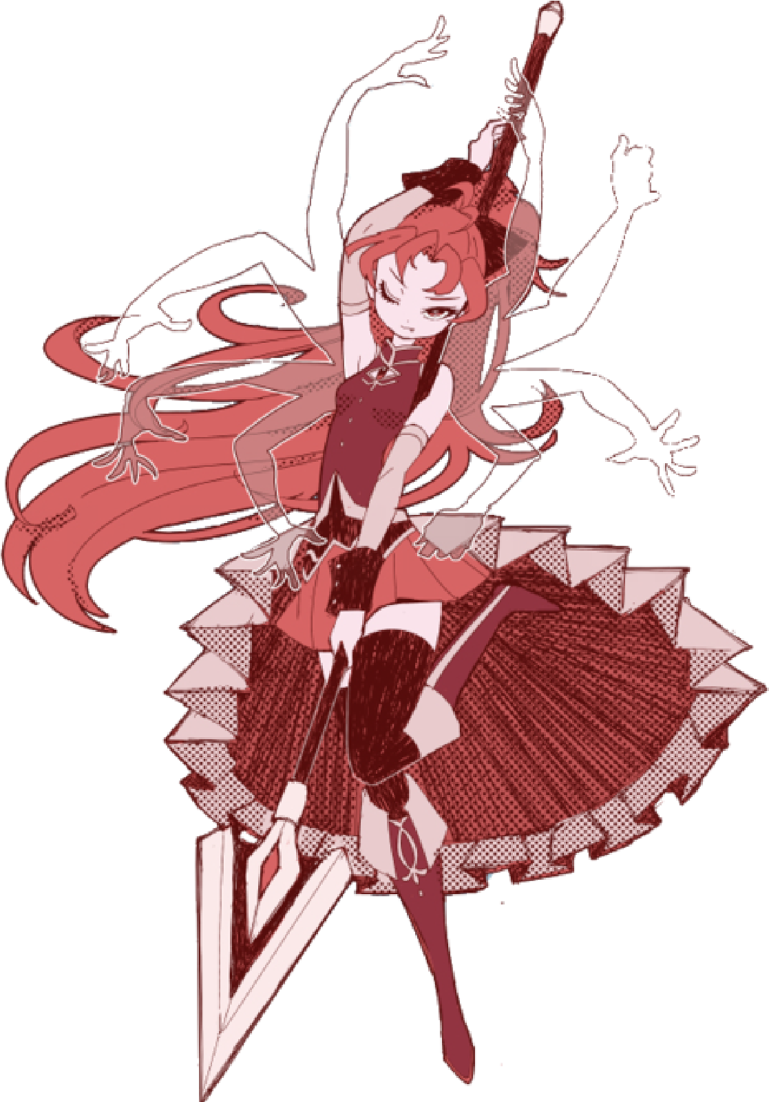 ~seiya - - Madoka Magica Kyoko Transparent (1200x1600), Png Download