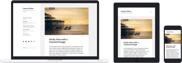 New Blog Homepage - Twenty Fifteen (640x239), Png Download