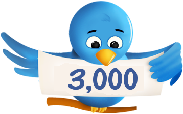 3000 Twitter Followers For For $3 - Twitter Bird (360x360), Png Download