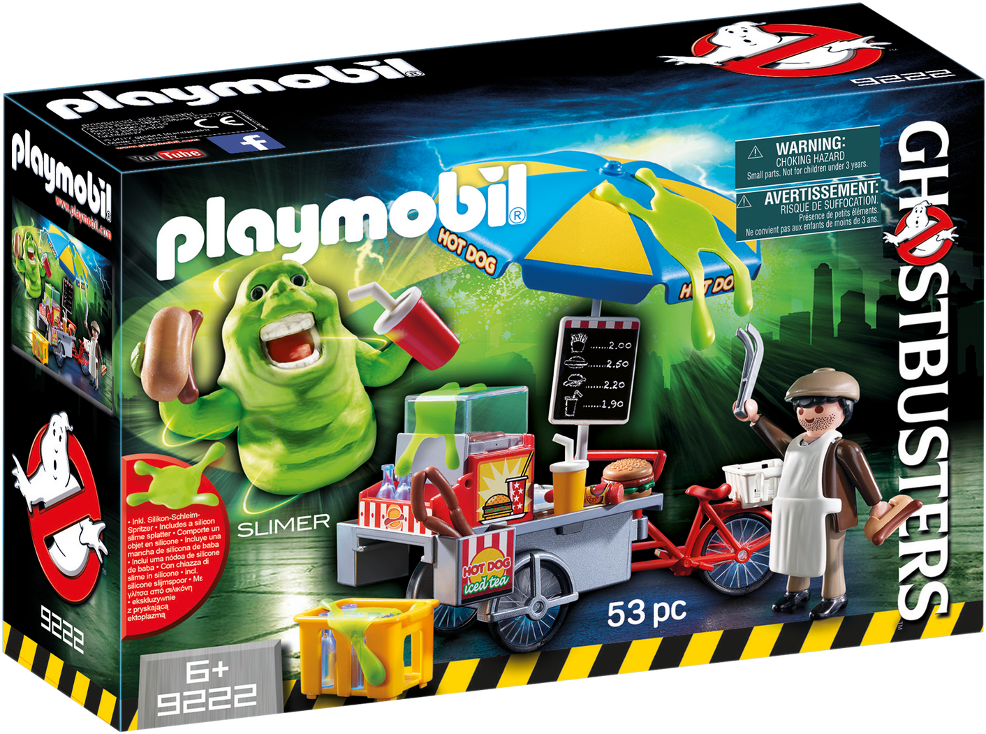Ghostbusters Slimer W/hot Dog Stand - Playmobil Ghostbusters Hot Dog (1600x1120), Png Download
