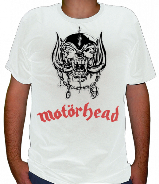 Camiseta Motörhead - Logo Javali - Motorhead Cd Lgo Flat War Pig Official White Shirt (518x600), Png Download