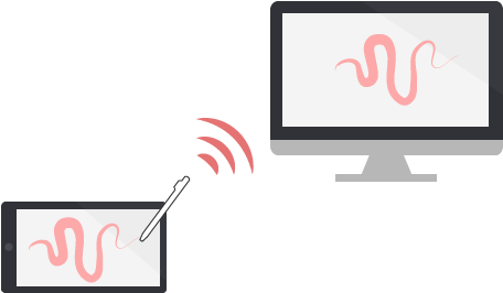 تبدیل گوشی به قلم نوری (533x303), Png Download