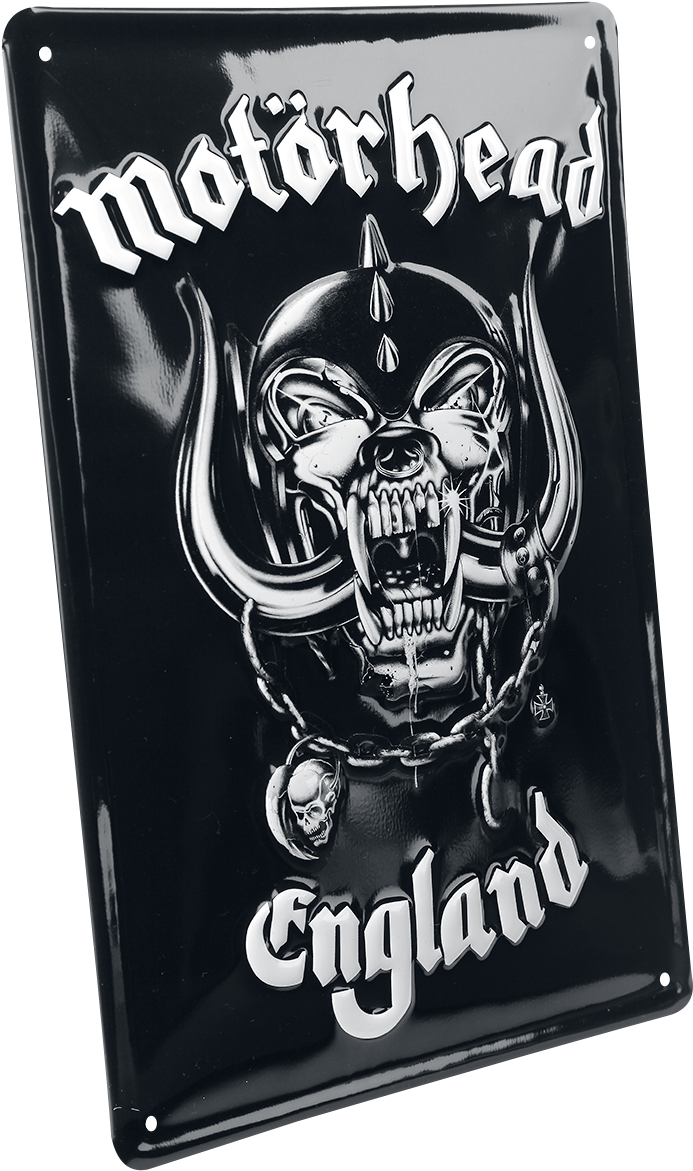 Motrhead Tin Sign England 20 X 30 Cm (728x1200), Png Download