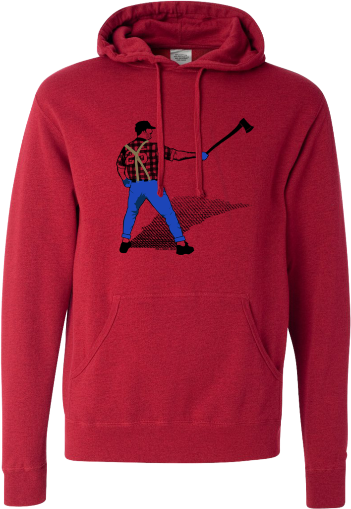 A Man With An Ox In The Batters Box - Hoodie (819x1024), Png Download
