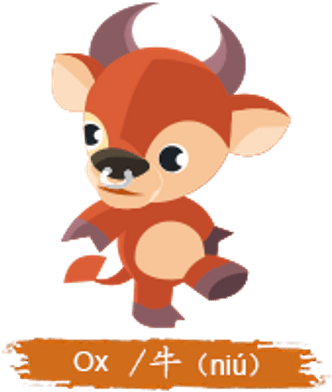 Chinese Horoscope Kids Ox Sign Clipart - Zodiac Ox (400x400), Png Download