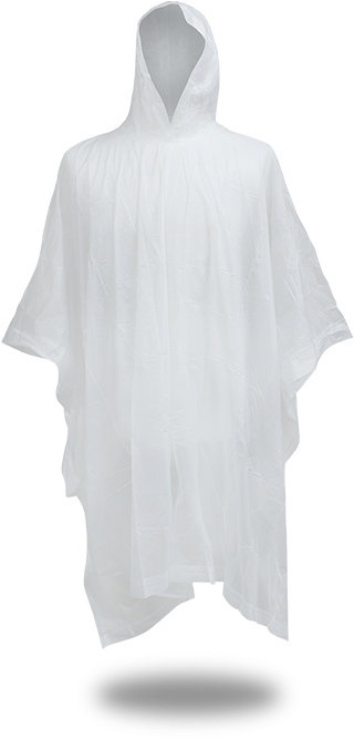 Vinyl Poncho With Hood - Cape (412x688), Png Download
