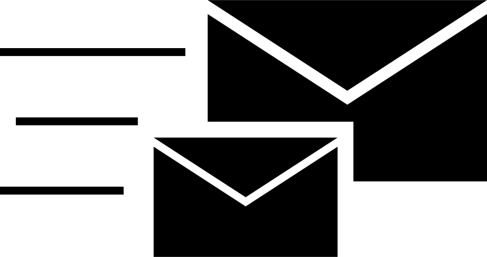 Mail Envelopes Couple Comments - Black Yahoo Mail Logo Png (980x518), Png Download