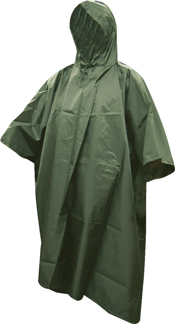 Gi Green Poncho - 5ive Star Gear Gi Spec Military Rip-stop Ponchos - (900x1174), Png Download