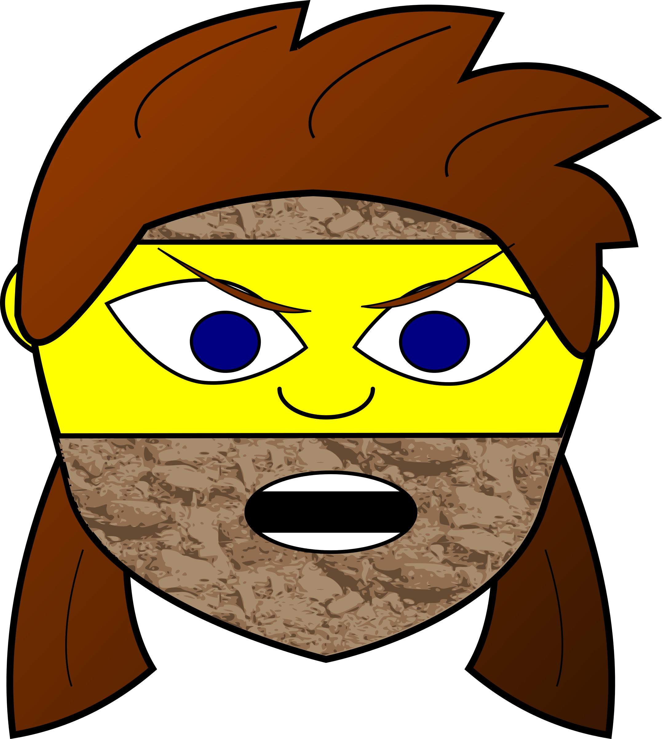 Big Image - Rock Girl Full V-neck Tees (2153x2400), Png Download