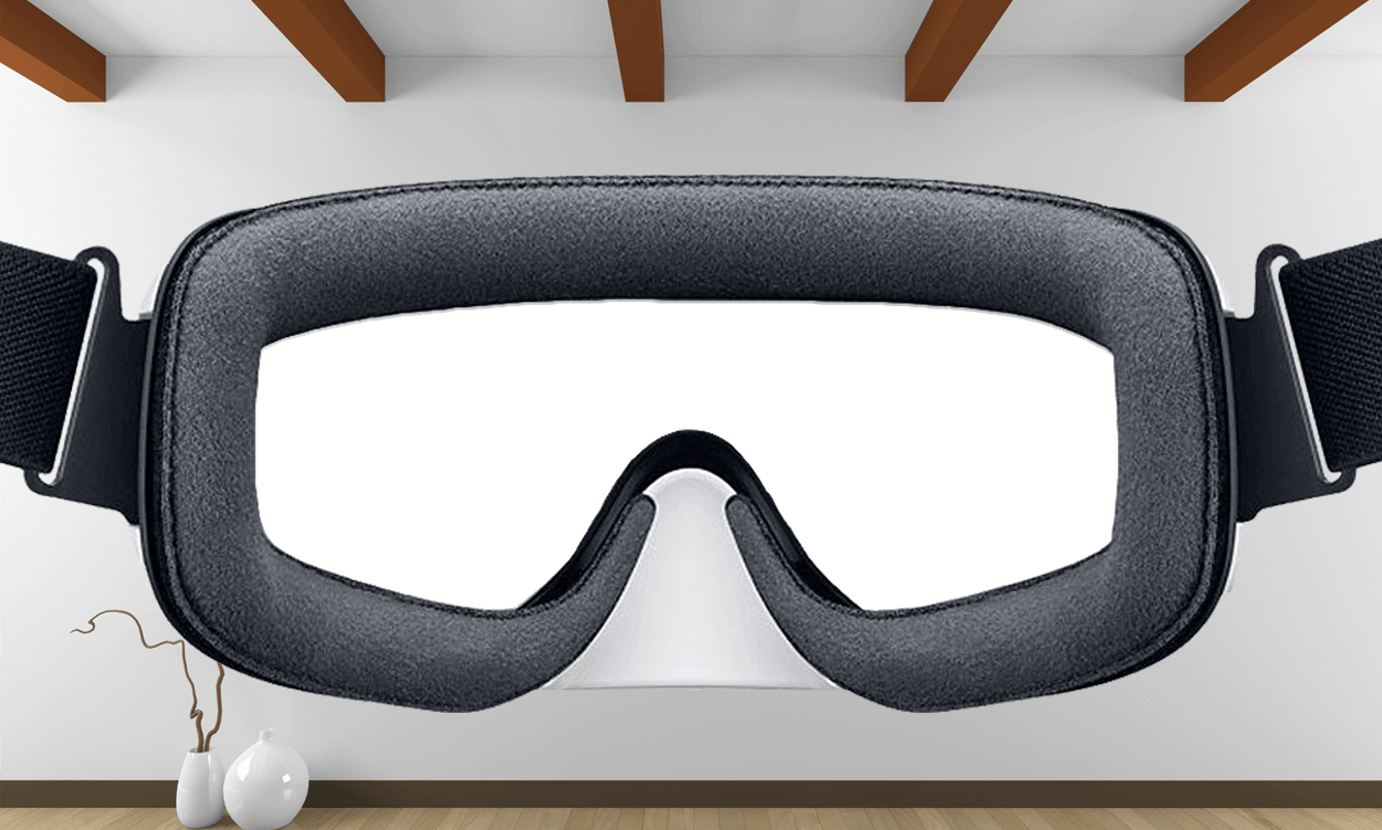 ¡pasa El Ratón Encima De Las Gafas Para Conocer La - Samsung Gear Vr 2016 White Sm-r322nzwanee (1250x751), Png Download