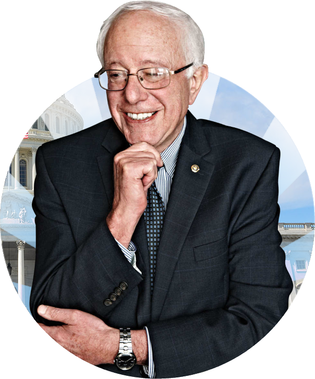 Berdie Sanders Leader - Good Pictures Of Bernie Sanders (614x738), Png Download