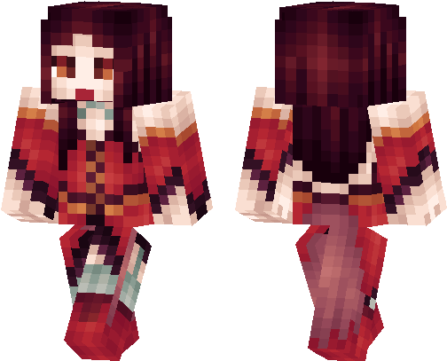 Mcpe Witch Skin (538x437), Png Download