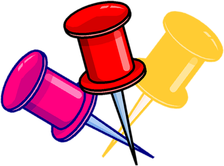 3 Thumbtacks (506x425), Png Download