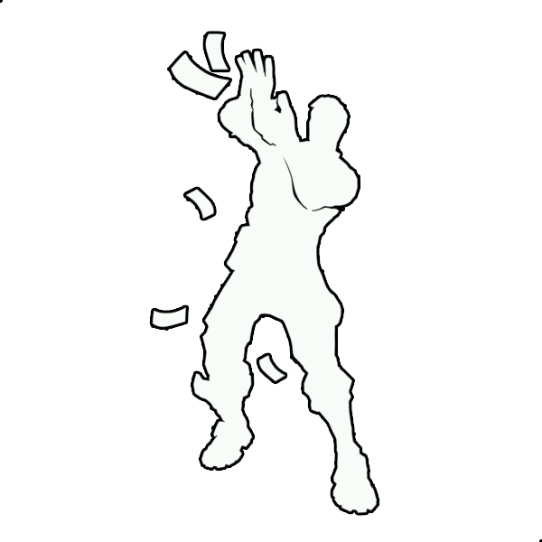 Make It Rain - Make It Rain Fortnite (600x600), Png Download