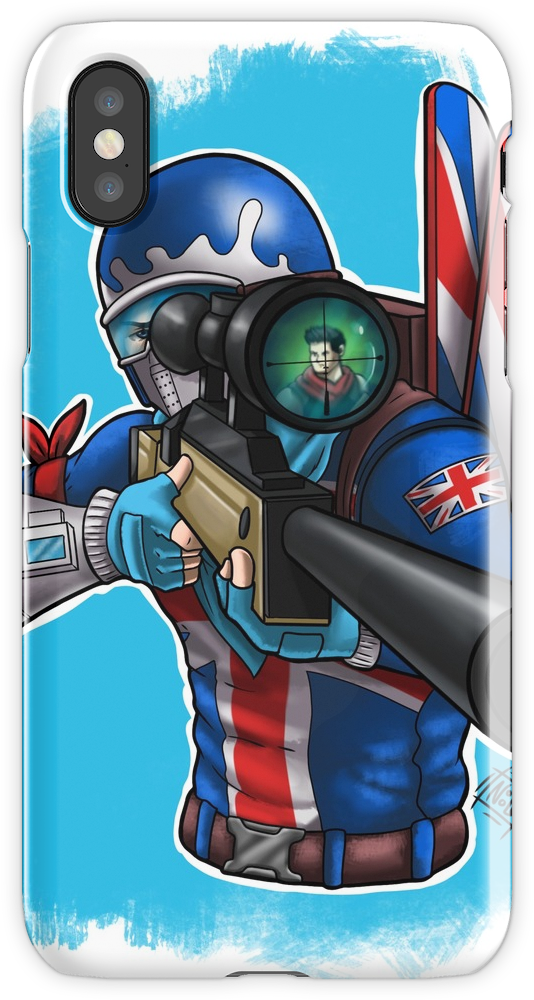 Fortnite Gbr Sniping Iphone X Snap Case - Roi De La Rouille Fortnite (750x1000), Png Download