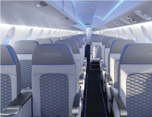Fashion - Crj 900 New Cabin (540x493), Png Download