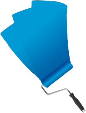 Download Source - - Paint Roller Blue Png PNG Image with No Background
