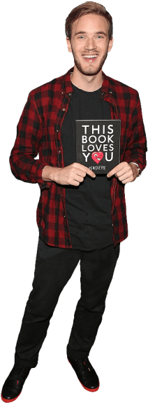 Free Png Pewdiepie Holding Book Png Images Transparent - Holding (480x643), Png Download