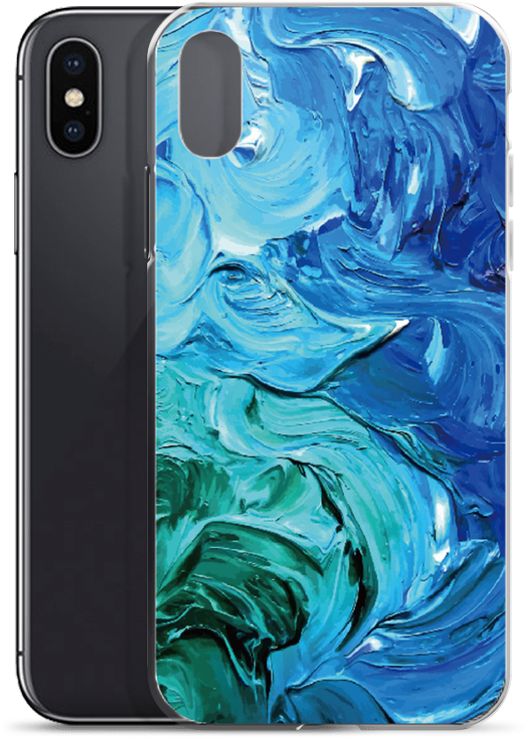 The Blue Oil Paint Case (1000x1000), Png Download