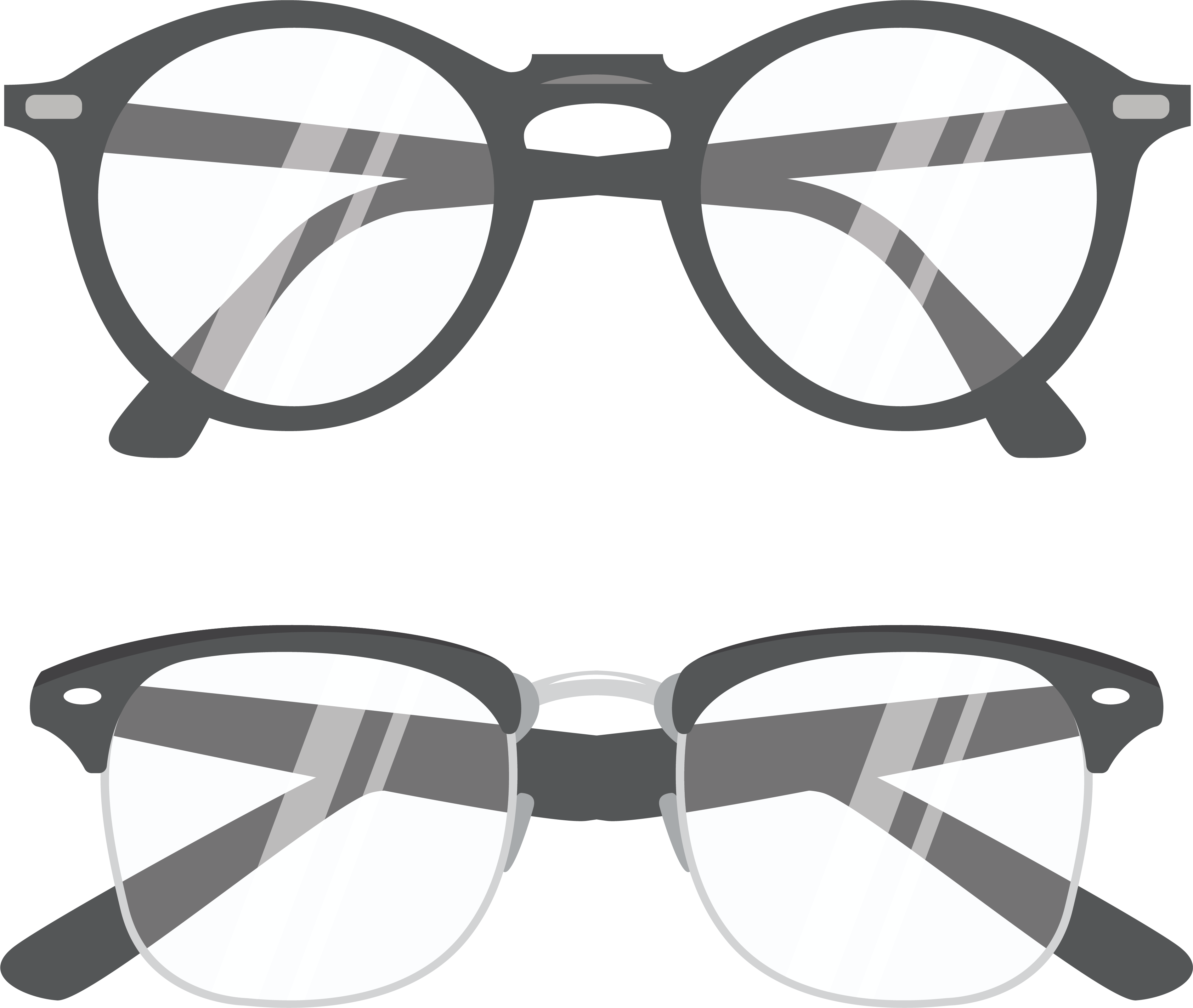 Eye Health Screening And Management - Glasses (3790x3201), Png Download