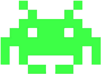 Retrospect - Space Invaders Alien Png (442x293), Png Download